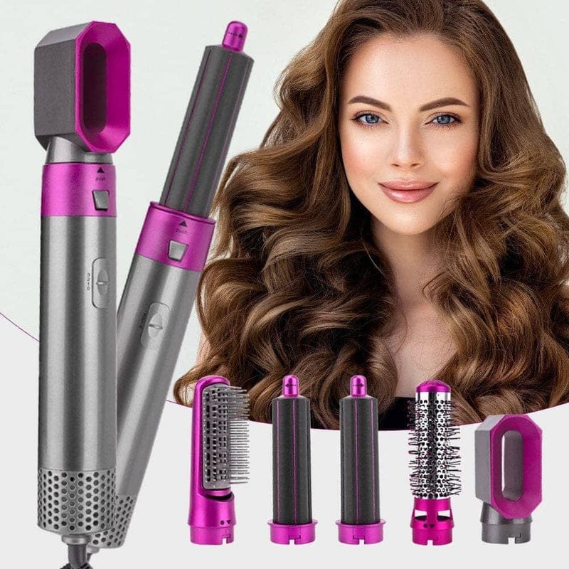 HAIRPRO SECADOR 5 EN 1 - ALISA, MODELA, RIZA Y CREA ONDAS PERFECTA + REGALO